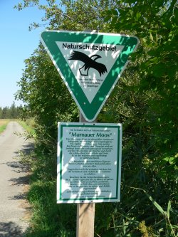 Anzeige im Murnauer Moos